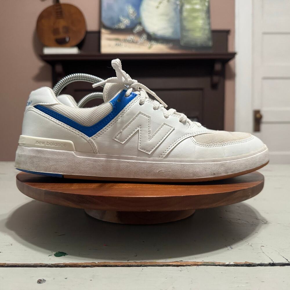 New Balance 574 Court Mens Size 11.5 White Sneaker Shoes